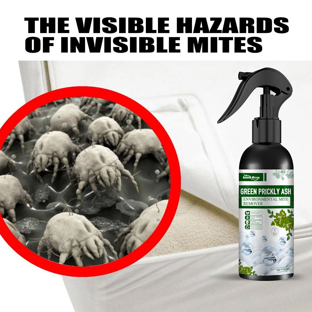 Dust Mite Killing Spray for Home Beds Indoor Clean Mite Exterminating Bedbug Killer Mite Removal Spray Pet Cleaner