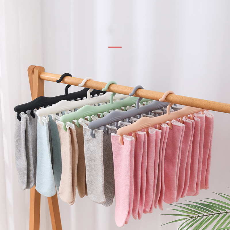 Multifunctional Windproof Clothes Clip Drying Rack Underwear Socks Hanger Nordic Household Home Wardrobe Storage Clothing Rack