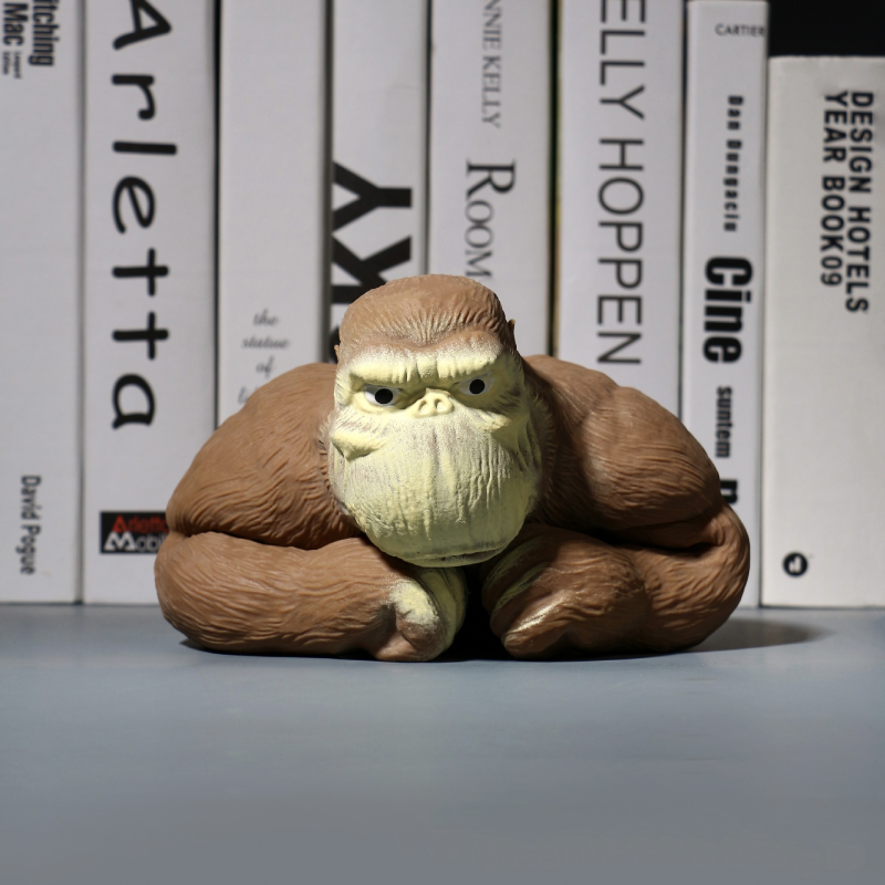 Stretch Gorilla Figure Sculpture Twisting Pulling Bending Anti-Anxiety Funny Gorilla Toy Knead Sand Toy Pinch Relieve Stress Toy