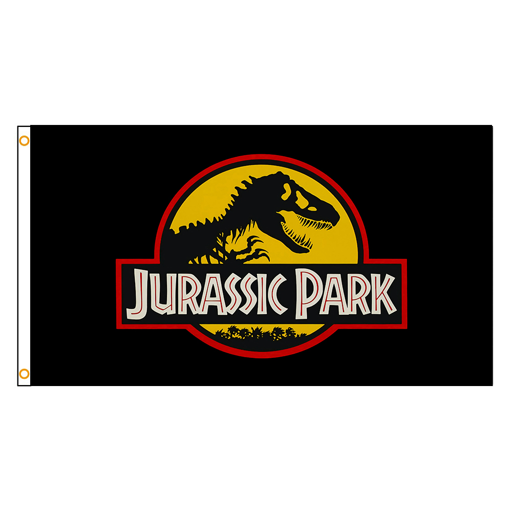 90x150cm Jurassic Park Flag for Home Party For Decoration