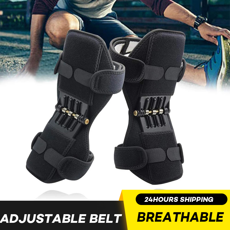 Knee Boost Joint Support Knee Pads Patella Strap Spring Force Arthritis Kneecap Protection For Powerful Support Powerlifts