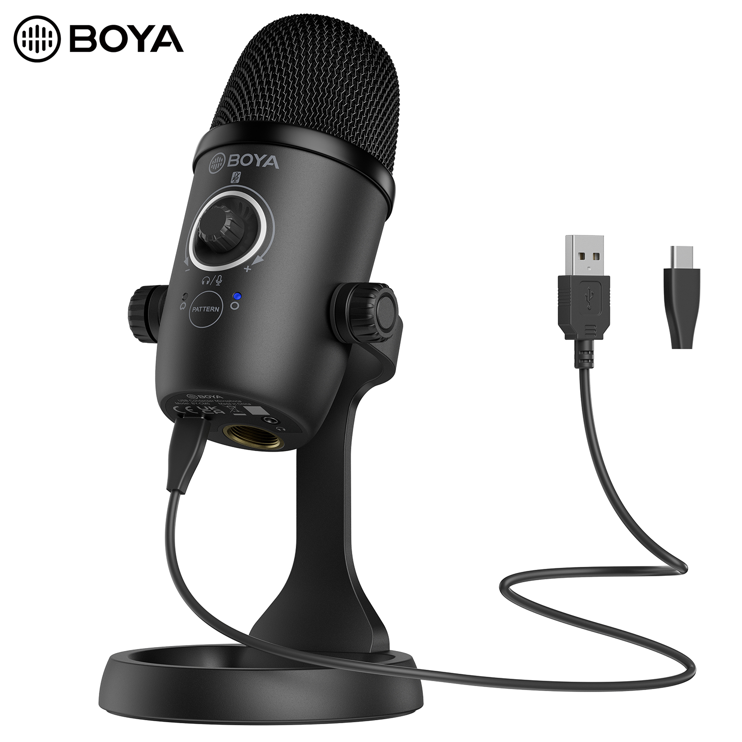 BOYA BY-CM5 Professional Condenser Desktop USB Microphone Mic for PC Smartphone Mobile YouTube Recording Podcast Studio Blogger