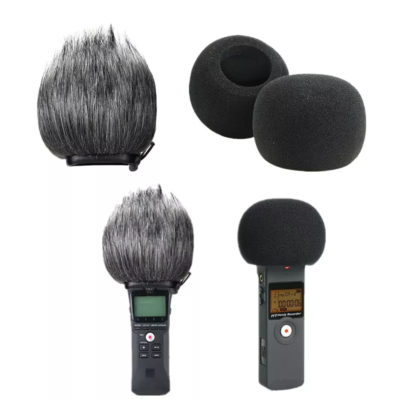 Furry Windscreen Muff Wind Cover Foam Filter Sponge Microphone Windproof Cover for Zoom H1 Handy Recorder Mic