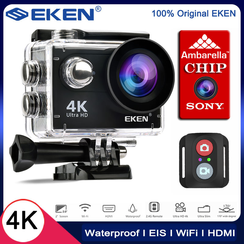 Original EKEN H9R H9 Action Camera Ultra HD 4K / 30fps WiFi 2.0" 170D HDMI 30M Waterproof Cam Helmet Video Surfing Sport Camera