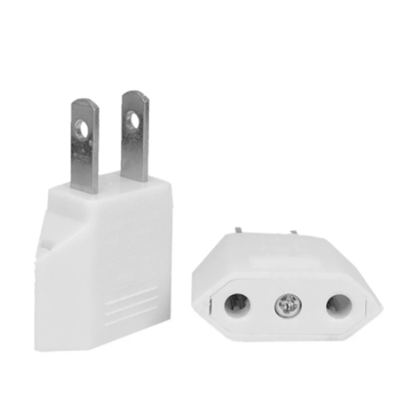1pcs US/EU American Socket Adapter 2pin 4.0mm European EU To US plug Power adapter Converter Electrical Socket Outlet