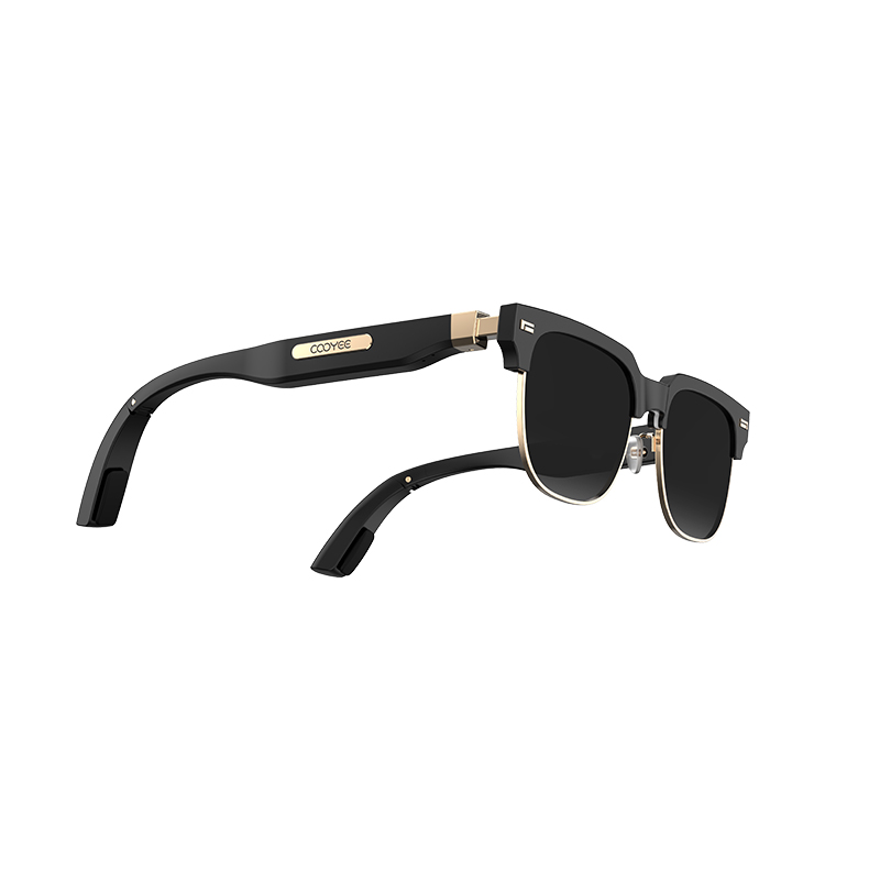 Bone conduction bluetooth glasses polarized smart sunglasses can be customized pochromic anti-blue light prescription lenses