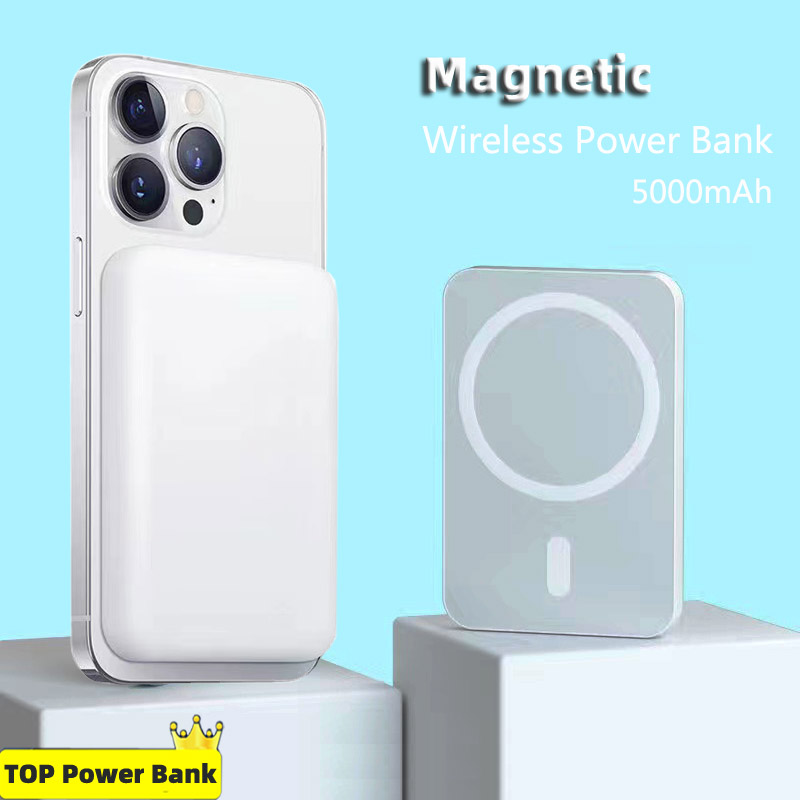 Portable Magnetic Wireless Power Bank External Battery Pack For Magsafe iphone 13 12 Pro Pro Max Mini Powerbank Spare battery