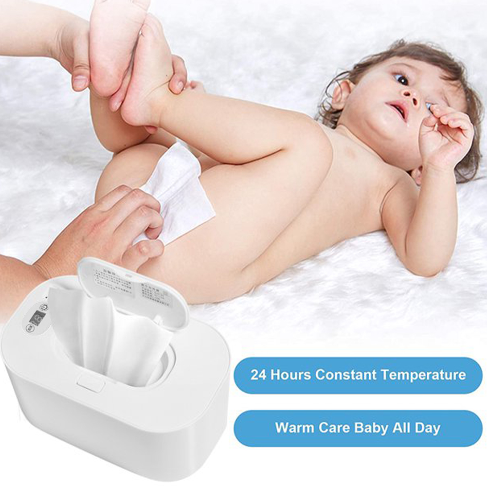 Large Capacity Diaper Car Infant Holder Portable Top Heating Winter Newborn USB Dispenser Baby Wipe Warmer Thermostat Wet Tissue