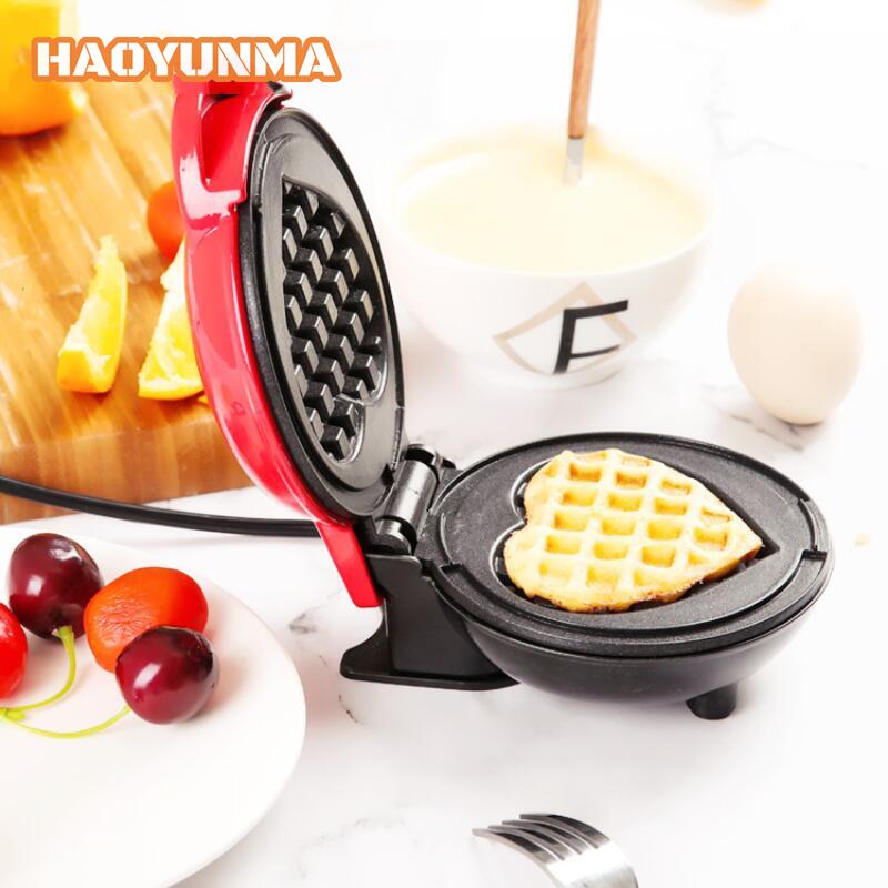 Waffle Maker Breakfast Love Heart Shaped Waffle Maker Electric Waffle Machine Portable Home Breakfast Machine Cooking Appliance