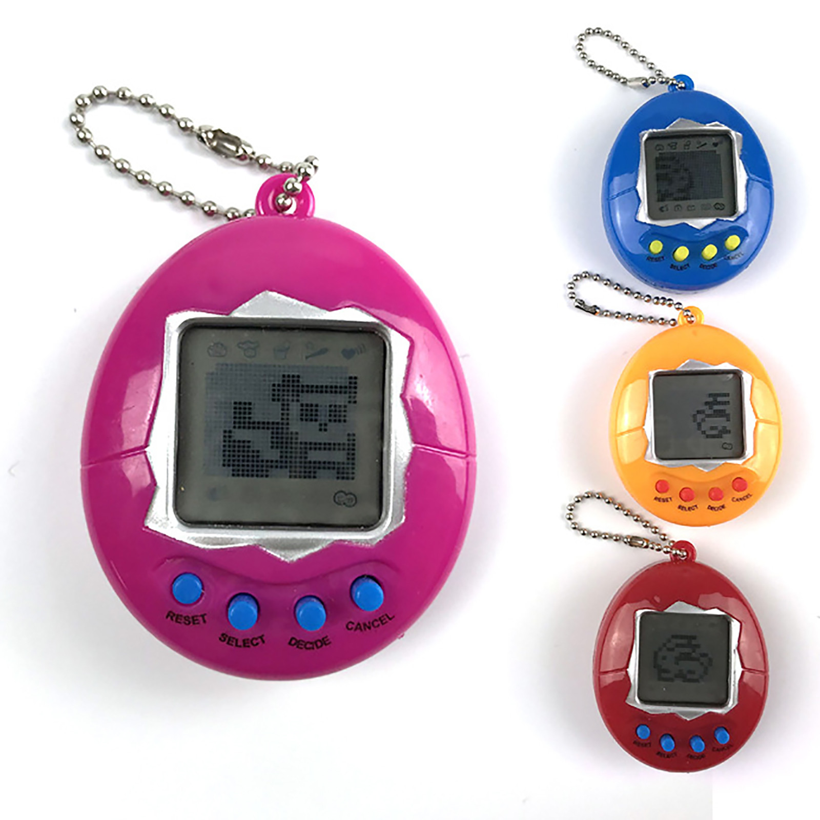 Electronic Pets Toys 90S Nostalgic Tamagotchies 49 Pets in One Virtual Cyber Pet Toy Funny Tamagochi Game Console Keyring Gift