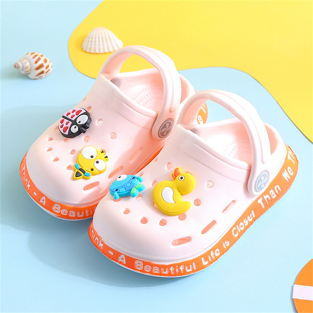 Kids Mules Clogs Shoes Summer Garden Beach Slippers Sandals Children Cave Hole Baby Shoes For Girls 