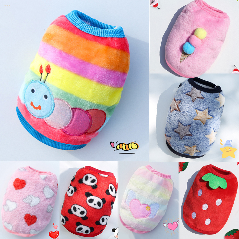 Cute Fleece Pet Dog Clothes For Small Dogs Coat Jacket Winter Warm Pet Clothing For Dog Clothes Sweater Chihuahua Clothes