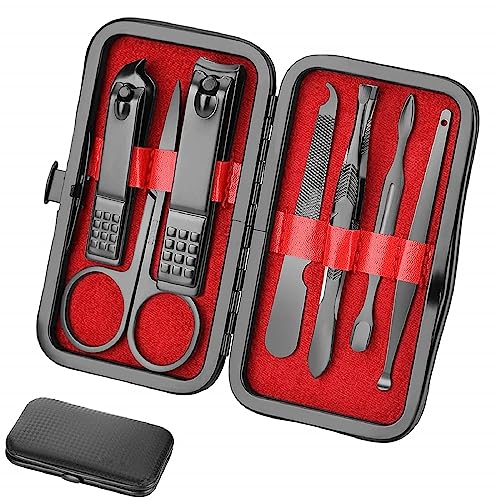 Manicure Set Personal Care Nail Clipper Kit Manicure Professional Pedicure Set Mens Accessories Personal Care Set Grooming Kit Fathers Gift for Men Husband Boyfriend Parent