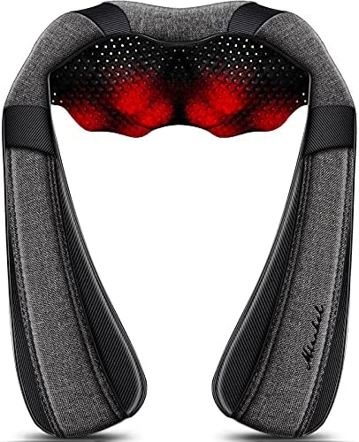 Back Massager Neck Massager with Heat, Neck and Back Massager, Shiatsu Shoulder Massager Gifts for Neck, Back, Muscle Pain Relief, Presents Idea for Christmas, Fathers Day, Mothers Day