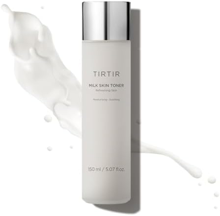 TIRTIR Milk Skin Rice Toner | Deep Moisturizing, Hydrating Toner for face, Niacinamide, Ceramide, Rice Bran Extract, Nature-Oriented Ingredients for Korean Skin Care, Vegan, 5.07 fl.oz.