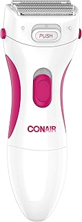 Conair Body and Facial Hair Removal for Women, Cordless Electric Dual Foil Shaver & Trimmer, Perfect for Face, Ear/Nose, Eyebrows, Legs, and Bikini Lines