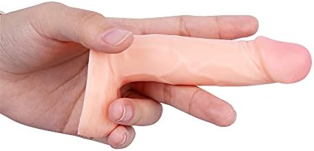 4.3 inches Realistic Dildo for Beginners, Anal Dildos Lifelike Fake Penis for Women/Men/Gay, Adult Sex Toys for G spot Stimulator Anal Plug Training Sets (Flesh)