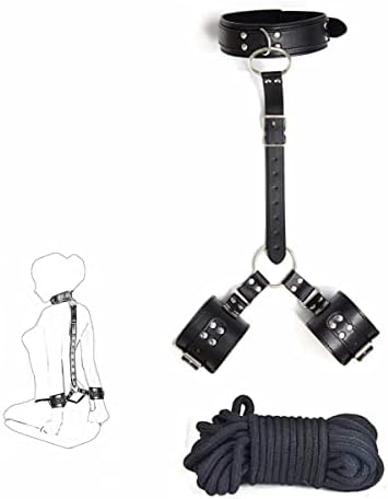 Neck to Wrist Restraint Bondage Set Sex Toys BDSM Restraints Kit Rope for Couples Adults SM Play Games