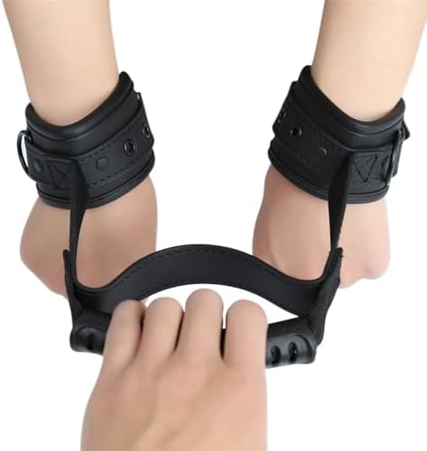 Adult Leather SM BDSM Handcuffs Bondage Erotic Sex Toy for Women Couples Handcuffs Restraint Set Fetish Slave Role Play Sex Toy Adjustable Hand Restraints Bondage Set