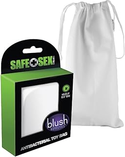 Blush Novelties Safe Sex Toy Bag | Drawstring Bag for Sex Toy Storage | Adult Toy Storage Cinch Bag | Dildo Holder and Dildo Bag for Safe Storage and Transportation | Medium