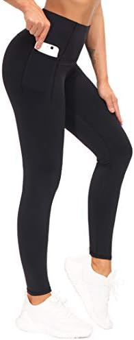 THE GYM PEOPLE Tummy Control Workout Leggings with Pockets High Waist Athletic Yoga Pants for Women Running, Fitness
