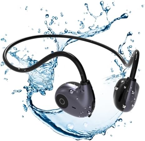 Open-Ear Air Conduction Wireless Headphones,Open Ear Earbuds,Non-in-Ear Style,Ergonomic Comfort,10H Battery,Sweatproof,Sport Headphones for iPhone, Android Phones,PC,Black