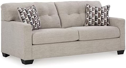 Signature Design by Ashley Mahoney Contemporary Tufted Sofa, Beige