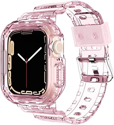 Tensea for Apple Watch Band 38mm 40mm 41mm 42mm 44mm 45mm 49mm for Women Men, Cute Soft Sport Strap with Bumper Case, Cool Wristband Accessories for iWatch Ultra SE2 Series 9 8 7 SE 6 5 4 3 2 1