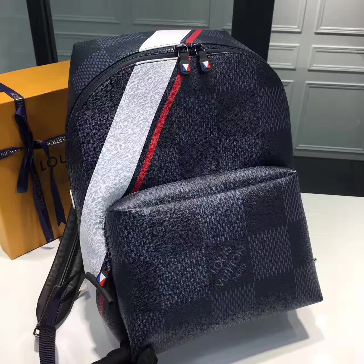 Louis Vuitton America’s Cup Damier Cobalt Canvas Apollo Backpack Bag N44006