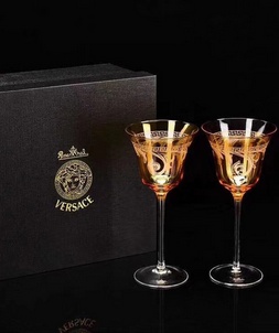 Designer replica versace home golden crystal goblet