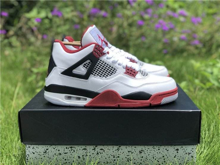 PK AIR JORDAN 4 IV FIRE RED WITH JUMPMAN LOGO
