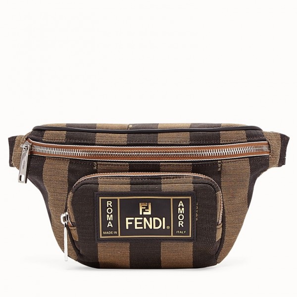 Fendi Belt Bag In Fabric With Pequin Striped Motif